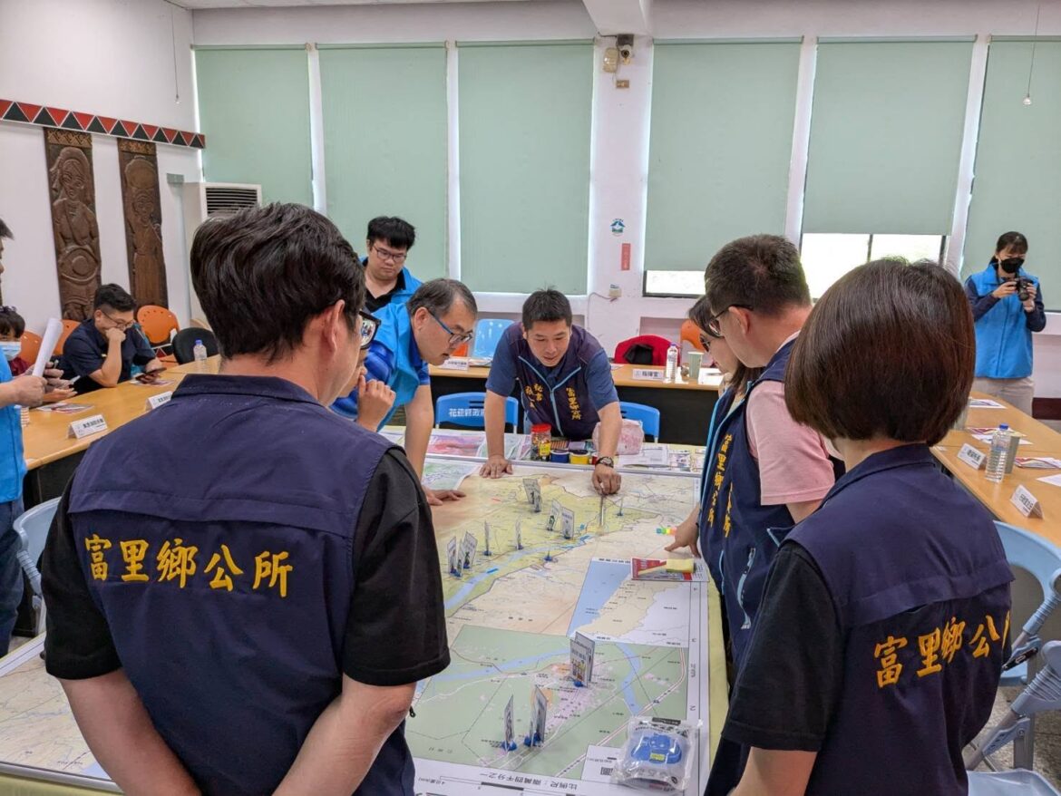 富里鄉首次無腳本兵棋推演　強化地震災害應變能力