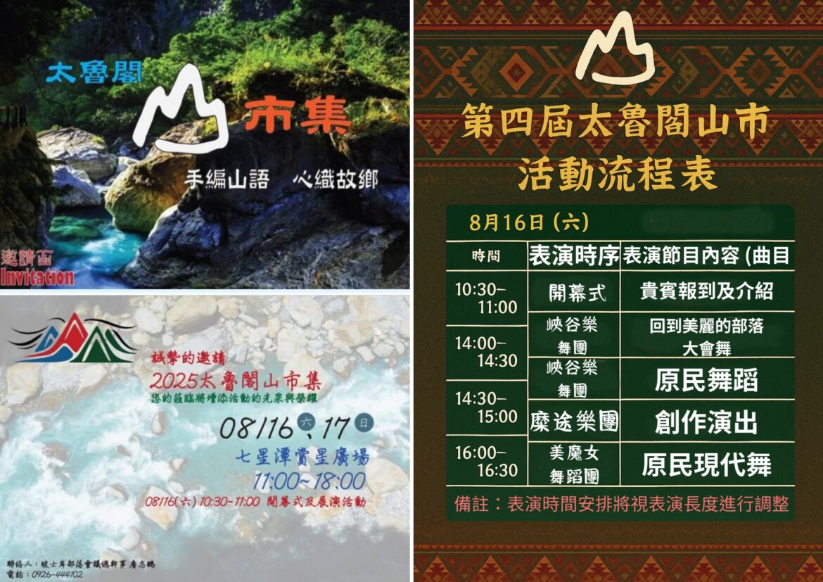 亞泥力挺部落走出地方創生新路 太魯閣•山市集展現文化新活力