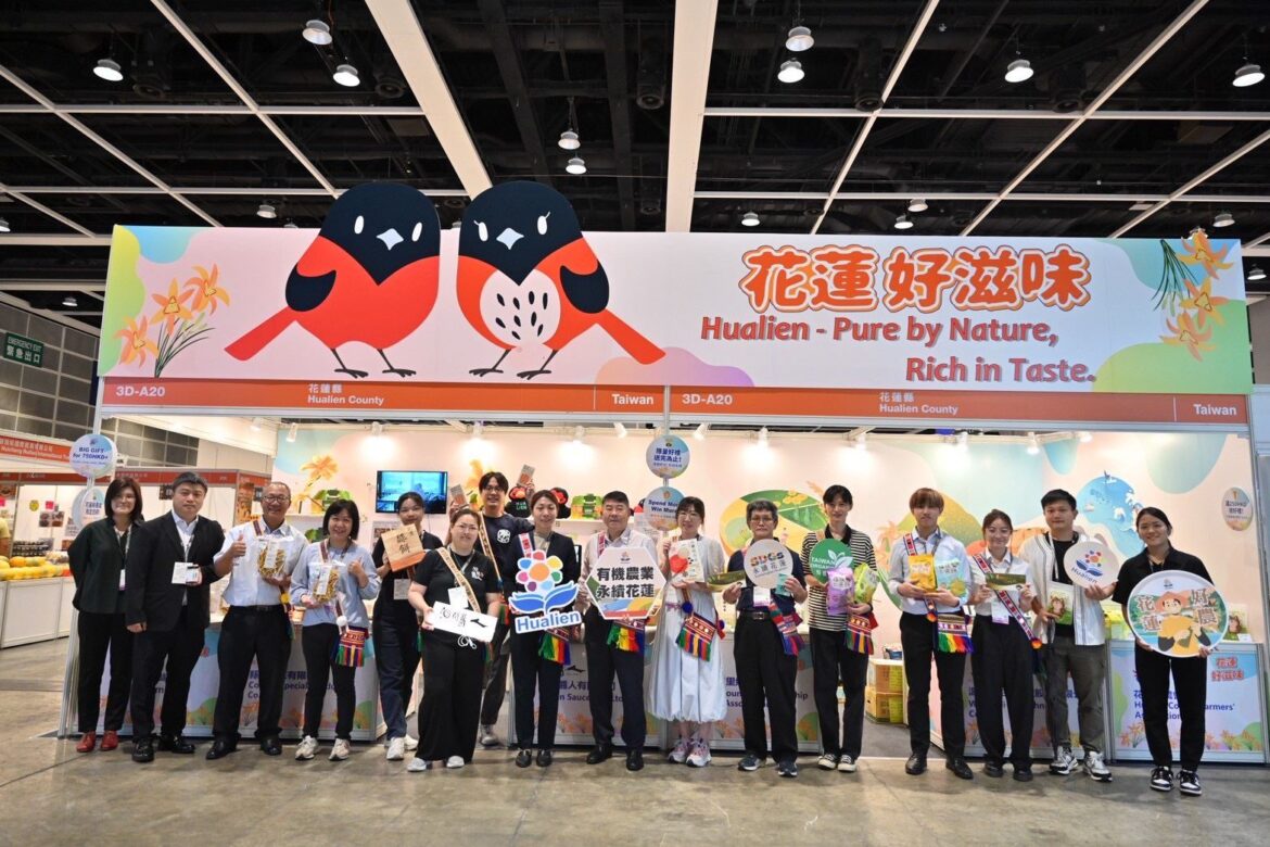 花蓮農特產品亮相香港美食博覽 －黑色暴雨警告後展出重啟 港人熱情品嚐花蓮好味