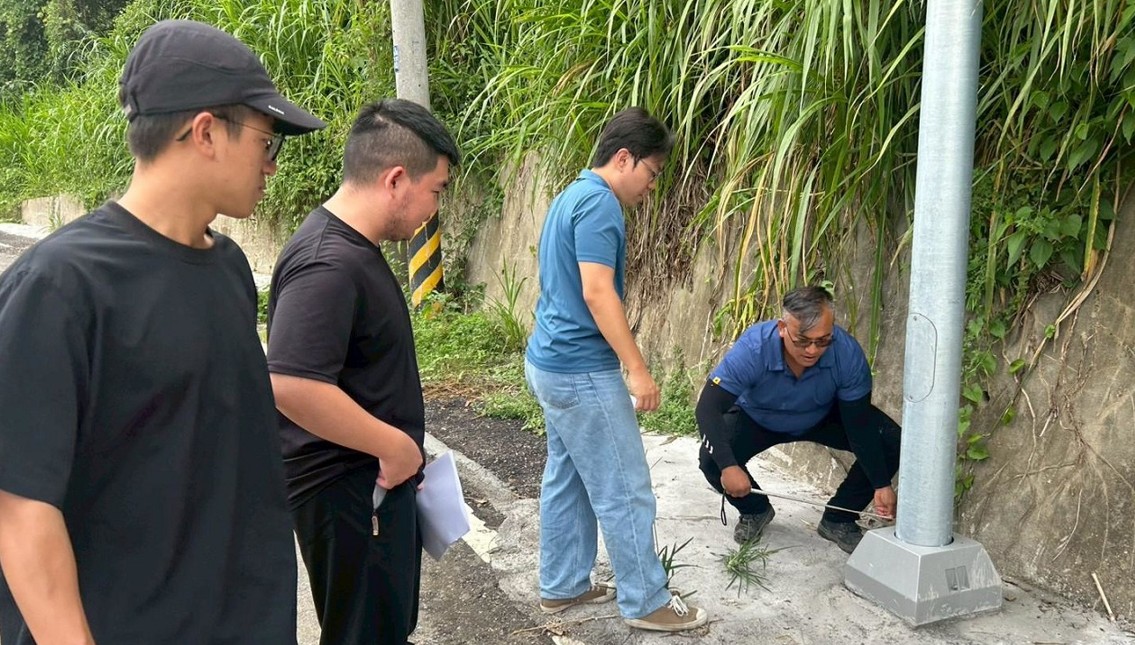 瑞穗鄉迦納納往魯母仔路段路燈設置完工 提升夜間通行安全