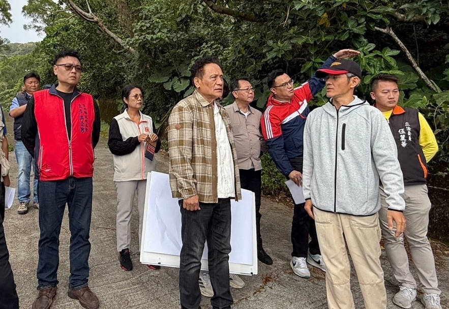 原民會主委曾智勇Ljaucu．Zingrur 會勘屏東縣牡丹鄉災害復建與基礎建設推動進度