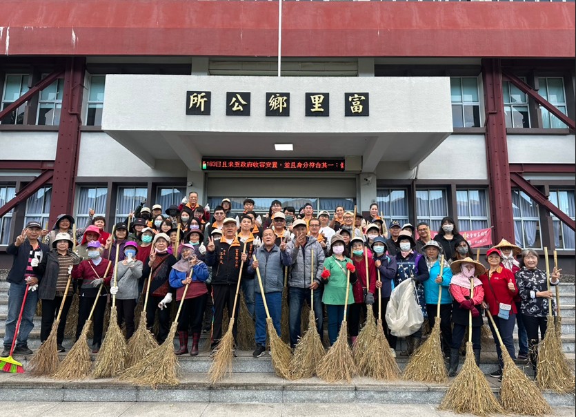 煥然一新、「馬」力全開！富里鄉年末新春環境大掃除活動