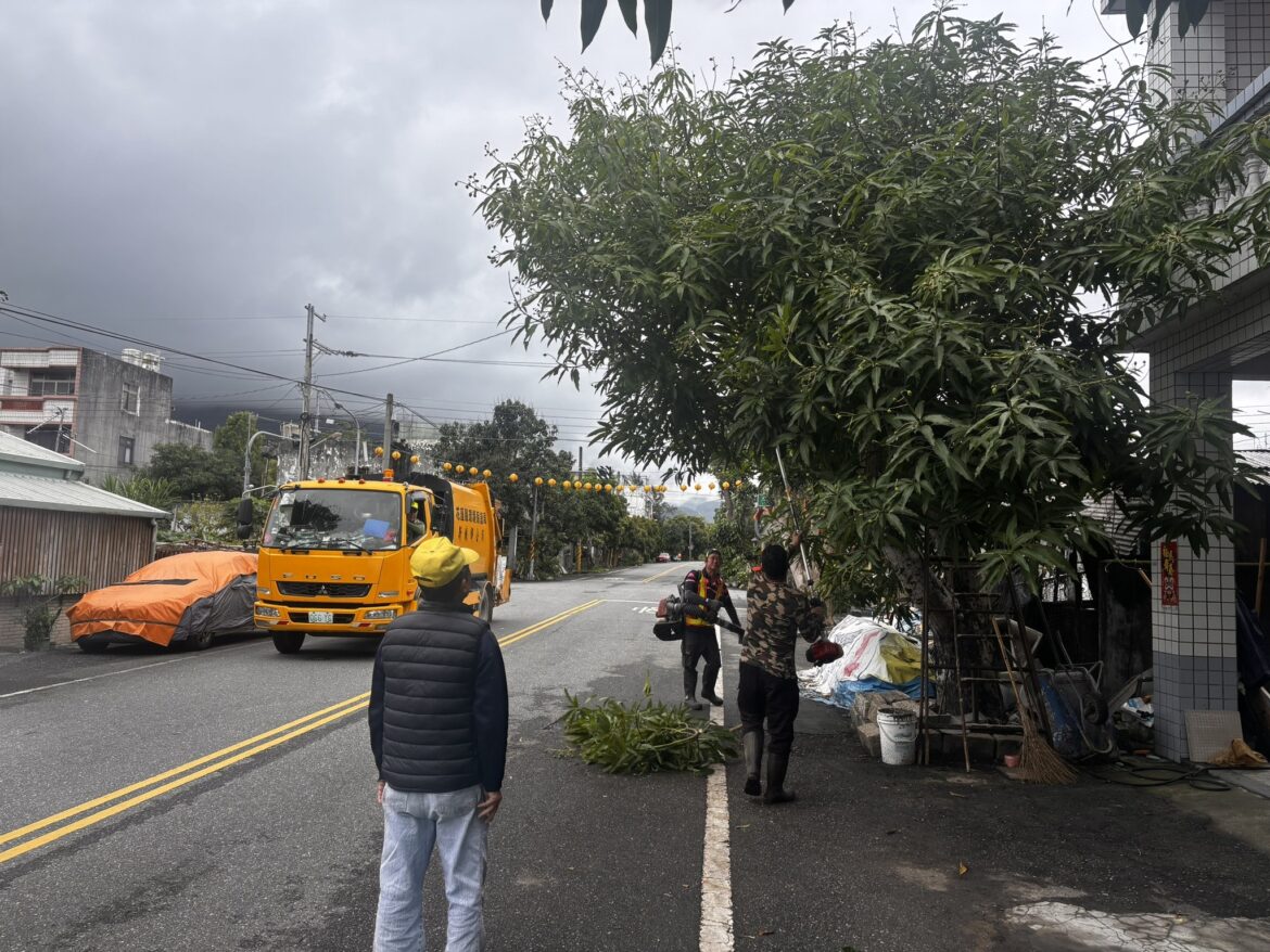 新城鄉全面修剪路樹強化除草作業 提前部署防汛打造安全宜居環境