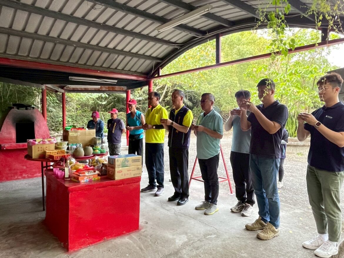 丹娜絲颱風及豪雨災害復建工程開工祭拜 祈求工程順利、早日完工！