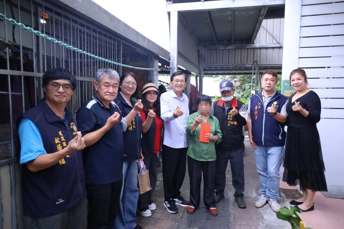 新城鄉獨居長者住宅受損 何禮臺即時關懷致贈慰問金協助修繕